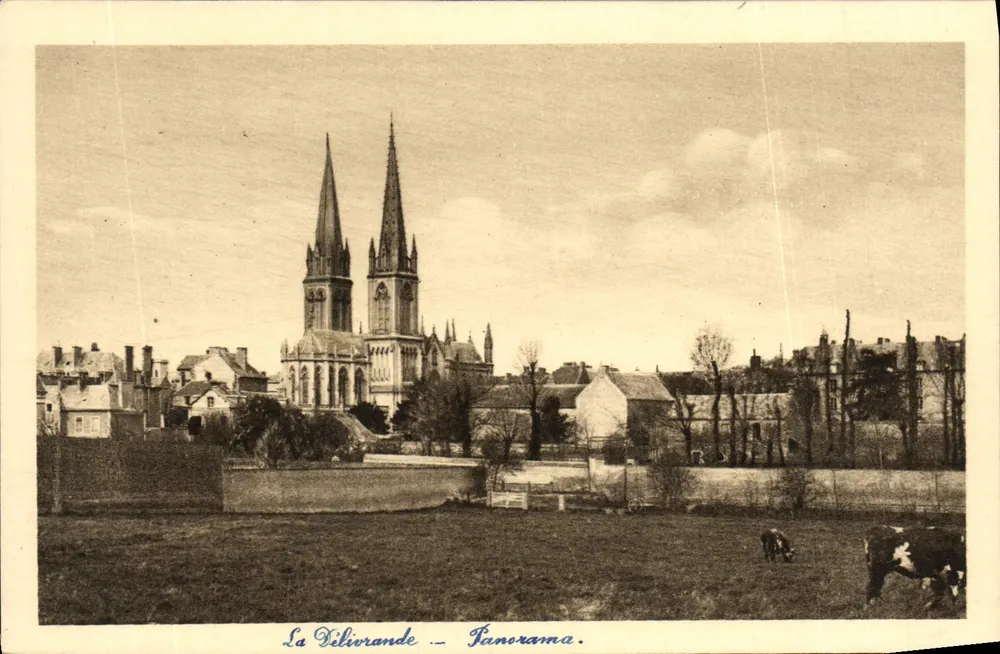 La Délivrande — Panorama — A. Duborg, editor - Frente