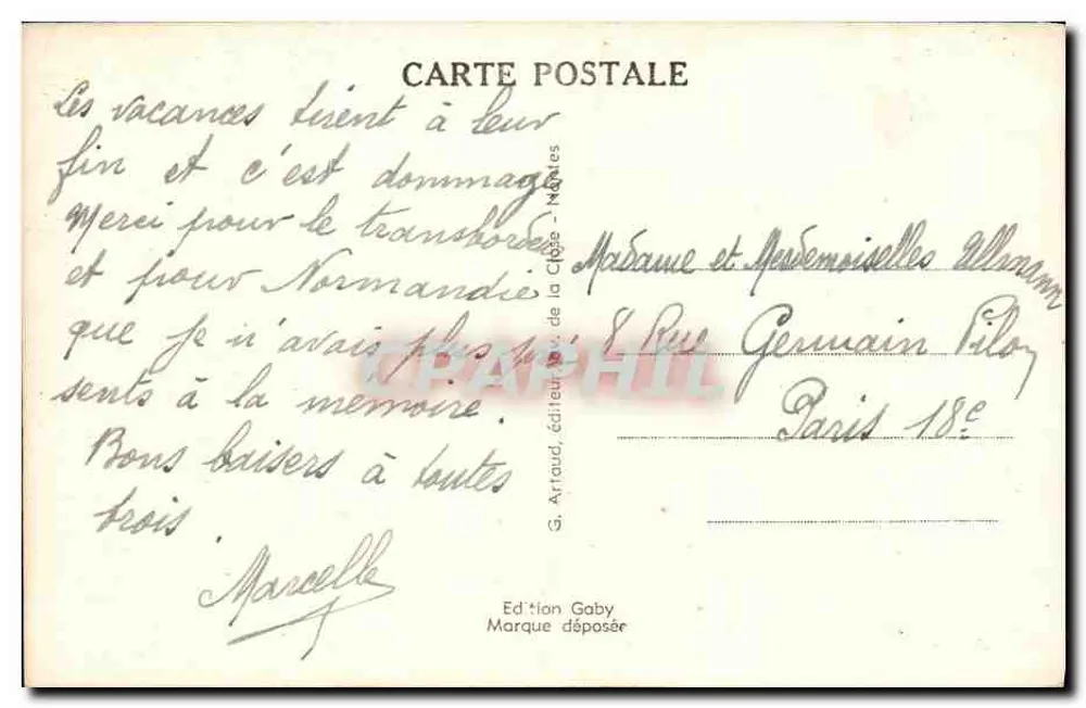 Dives (Calvados) — A Igreja — Saby - Verso