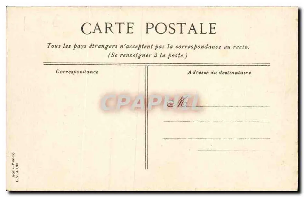 Dives — Lihôtellerie de Guillaume-le-Conquérant — editor L.V. & Cie, n°1 - Verso