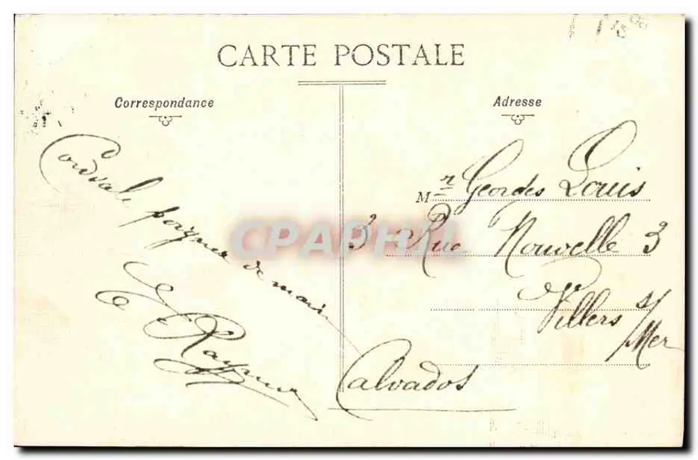 Dives — Das Hostellerie von Wilhelm dem Eroberer und Anlagen — Cliché Baratte, Cabourg - Rückseite