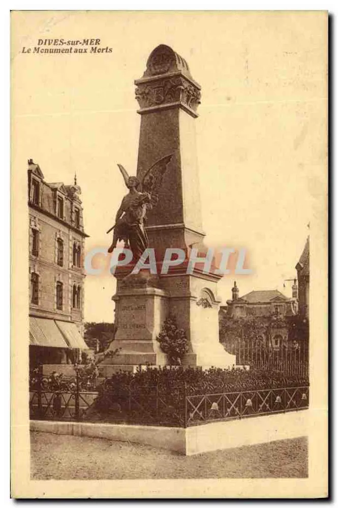 Dives-sur-Mer — Denkmal für die Toten — Phototypie J. Combier, Agant - Vorderseite