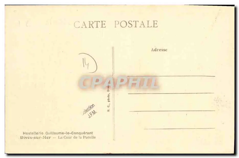 Dives-sur-Mer — La Cour de la Pucelle — Hostellerie Guillaume-le-Conquérant - Rückseite
