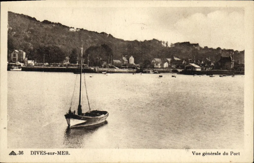 Dives-sur-Mer — Allgemeiner Blick auf den Hafen - Vorderseite