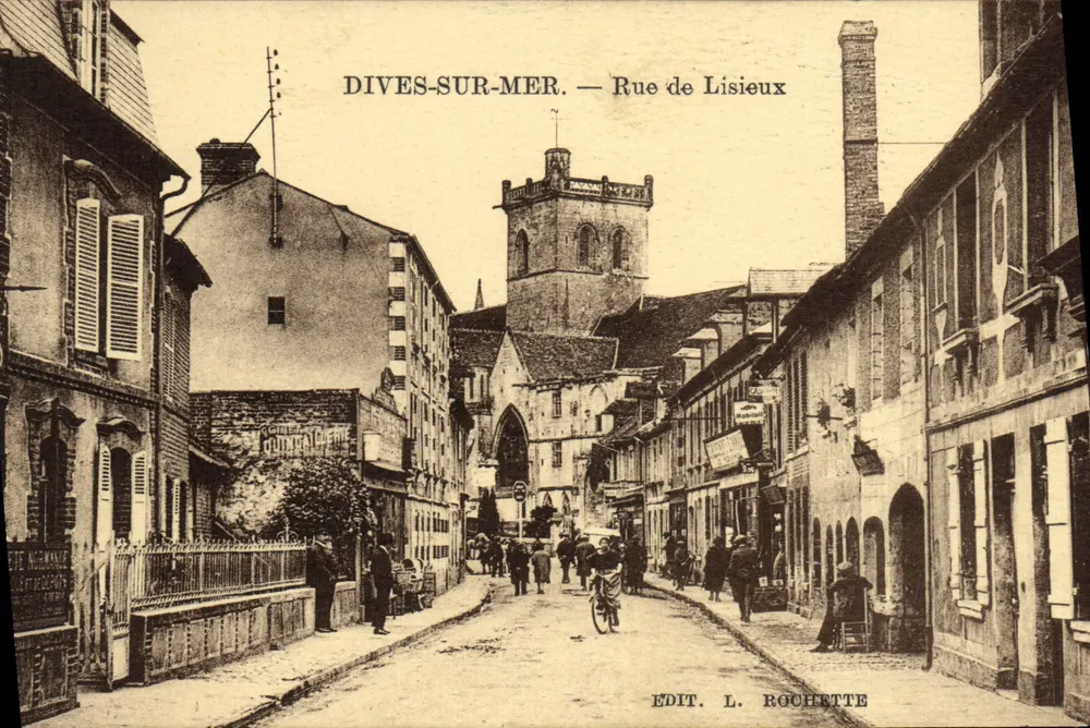 Dives-sur-Mer — Rue de Lisieux — Édit. L. Rochette - Frente