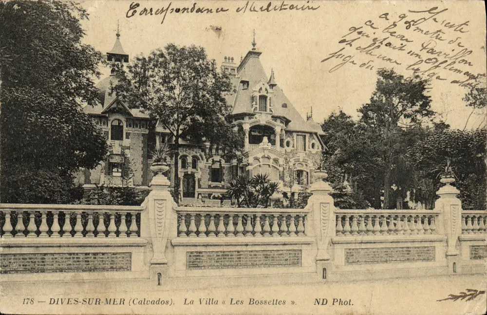 Dives-sur-Mer (Calvados) — La Villa « Les Bossettes » — ND Fot. n°178 - Anverso