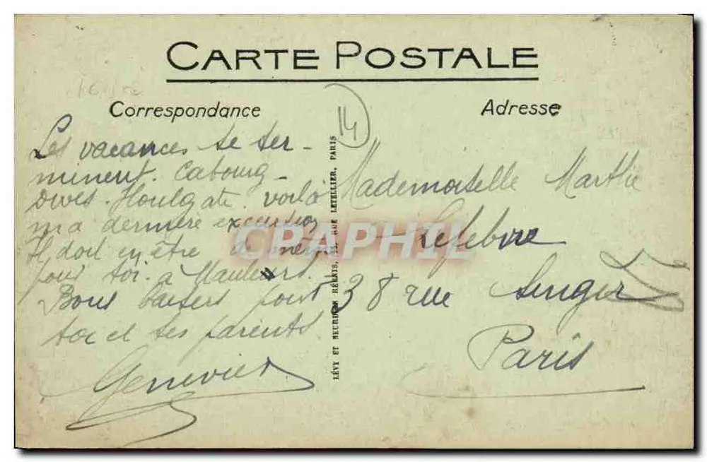 Dives-sur-Mer — A Igreja — LL. — Editor LL. - Verso