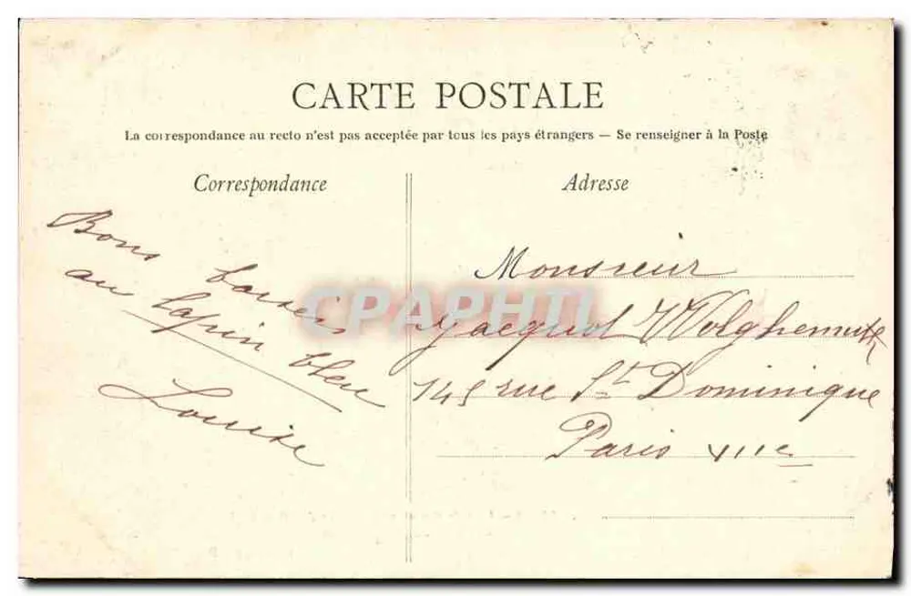 Dives — Ein Stück der Gärten und Hofe der Hostellerie von Wilhelm dem Eroberer — Sammlung AD - Rückseite