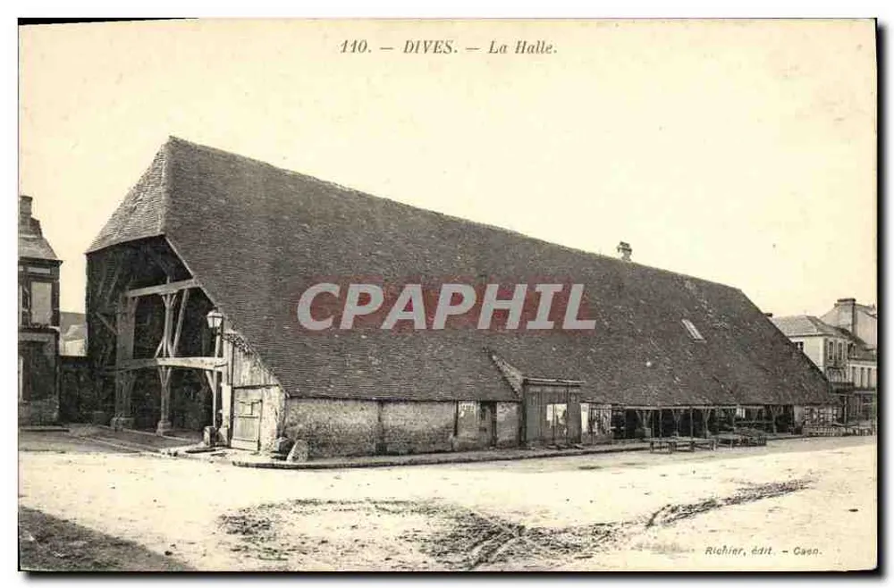 Dives — La Halle — Richier, uitgever — Caen - Voorkant
