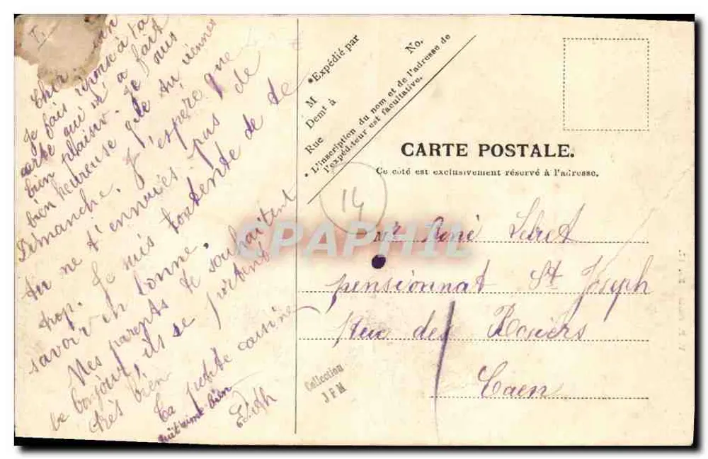 Dives — Route de Caen — Y. P. Paris - Rückseite