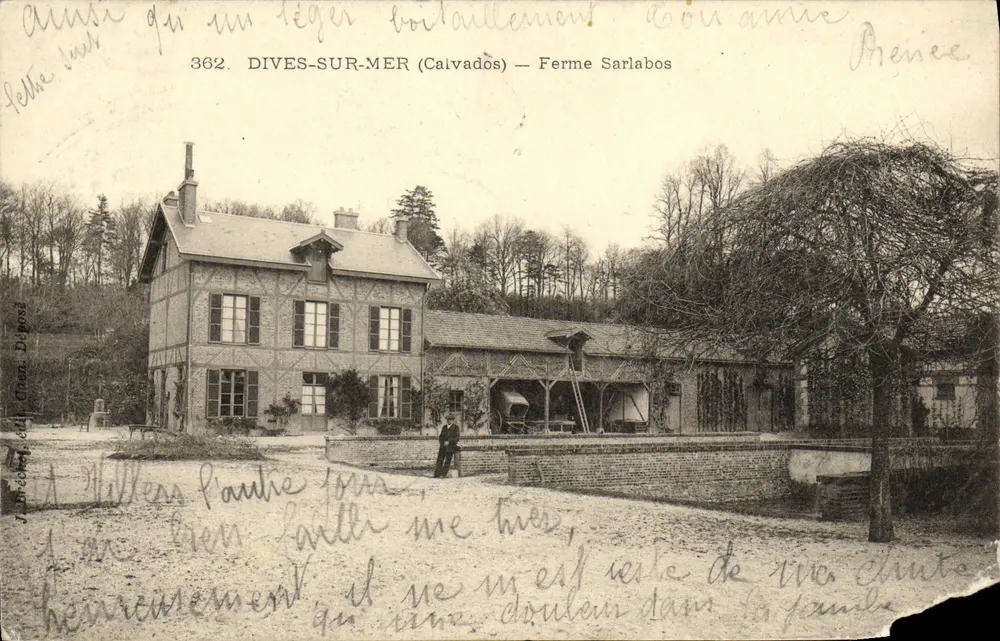 Dives-sur-Mer (Calvados) — Fazenda Sarlabos — editor J. Bréchot & Cie, n° 362 - Frente