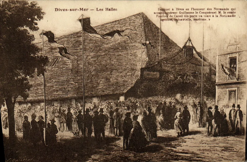 Dives-sur-Mer — Les Halles — Banquete em homenagem aos Normandos - Frente