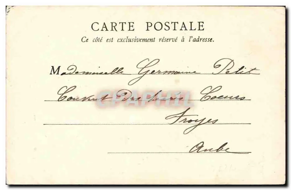 Albergo Comunale — Dives-sur-Mer — editore B.F., Parigi, n° 501 - Verso