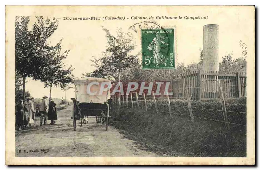 Dives-sur-Mer (Calvados) - Säule des Wilhelm des Eroberers - Vorderseite