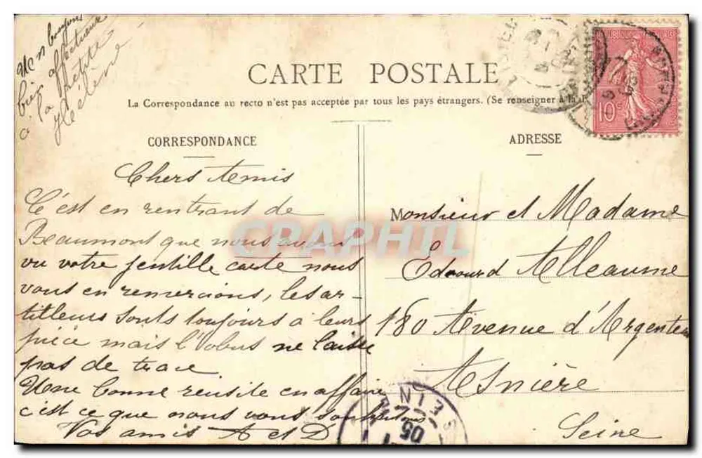 St-PIERRE-sur-DIVES (Calvados) — Ein Stück der Dives — J. Fillion, Fotografie-Verlag, Listieux - Rückseite