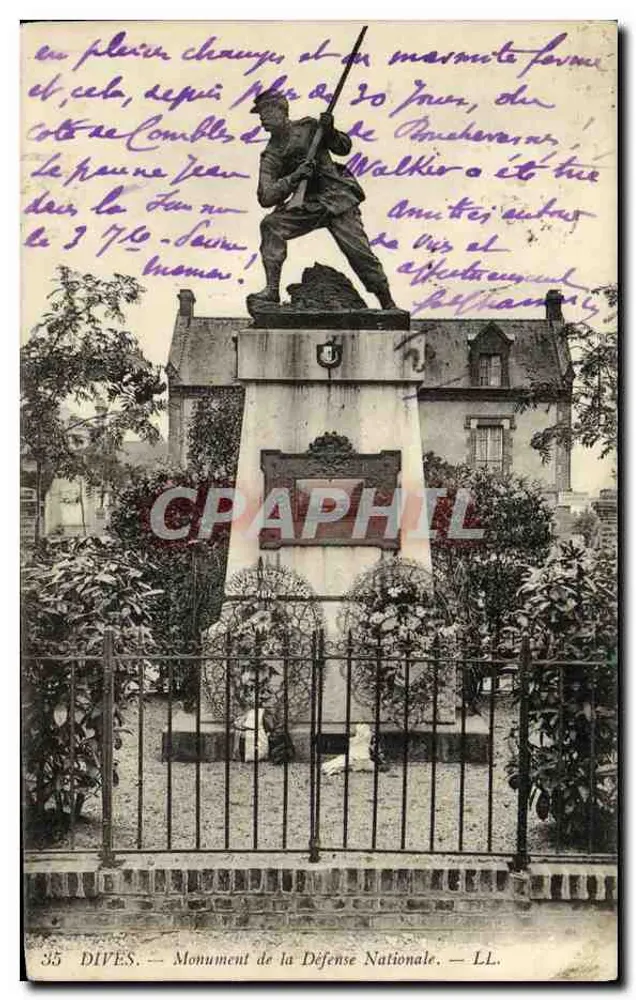 Dives — Denkmal der Nationalen Verteidigung — LL. - Vorderseite
