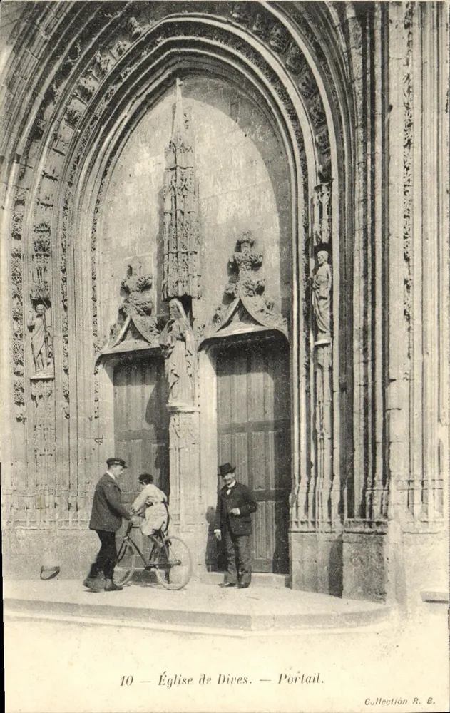 Kirche von Dives — Portal — Sammlung R. B. - Vorderseite