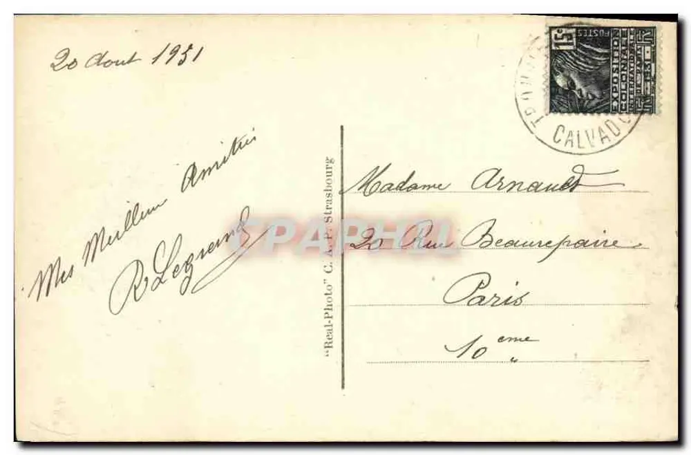 Deauville. Blühende Strand. Der Yacht Hafen — C.A.P. n°124 - Rückseite