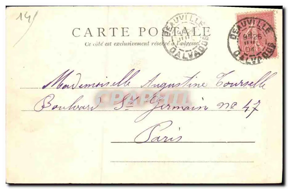 Deauville: As Regatas — Coleção T. D. — No 2 - Verso