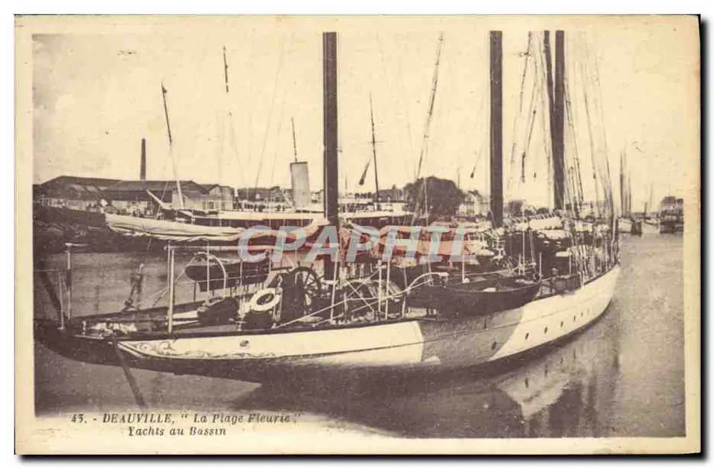 Deauville - Yachten am Hafen — 'La Plage Fleurie' — G. Arland, Nantes - Vorderseite
