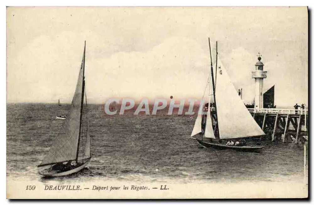 Deauville — Abfahrt zu den Regatten — LL. n°159 - Vorderseite