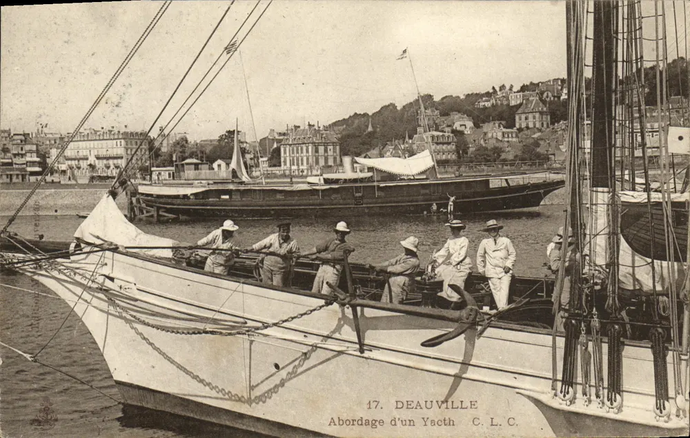 Abordage d'un Yacht — Deauville — C. L. C. — n°17 - Recto