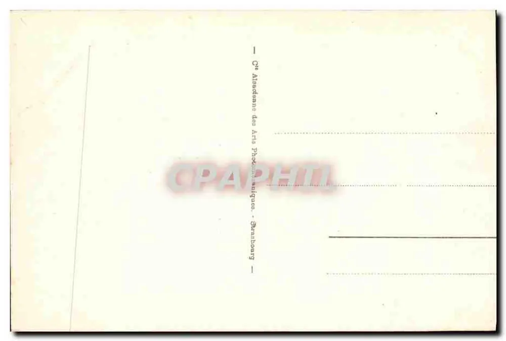 Deauville - Praia Florida - O Bac — Bilhete postal antigo n°122, editor Cie Alsacienne des Arts Photographiques - Strasbourg - Verso