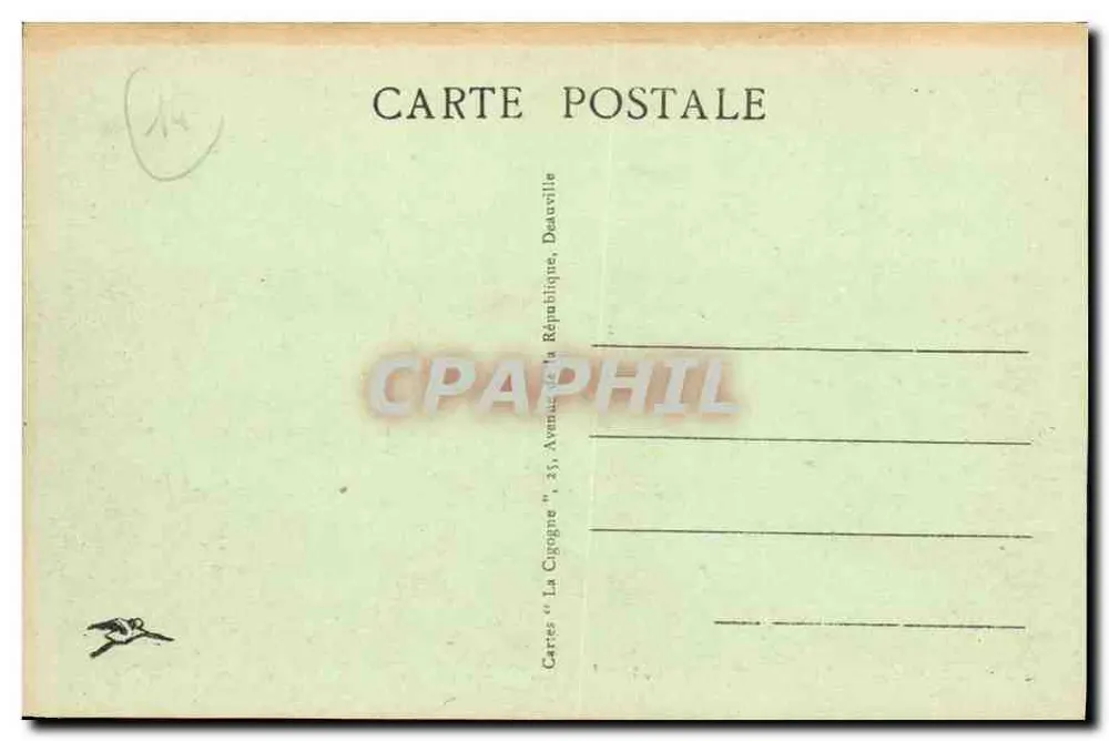 Deauville, die Blütenstrände — Die Planches, das Bar du Soleil — von 'La Cigogne' in Deauville veröffentlicht - Rückseite