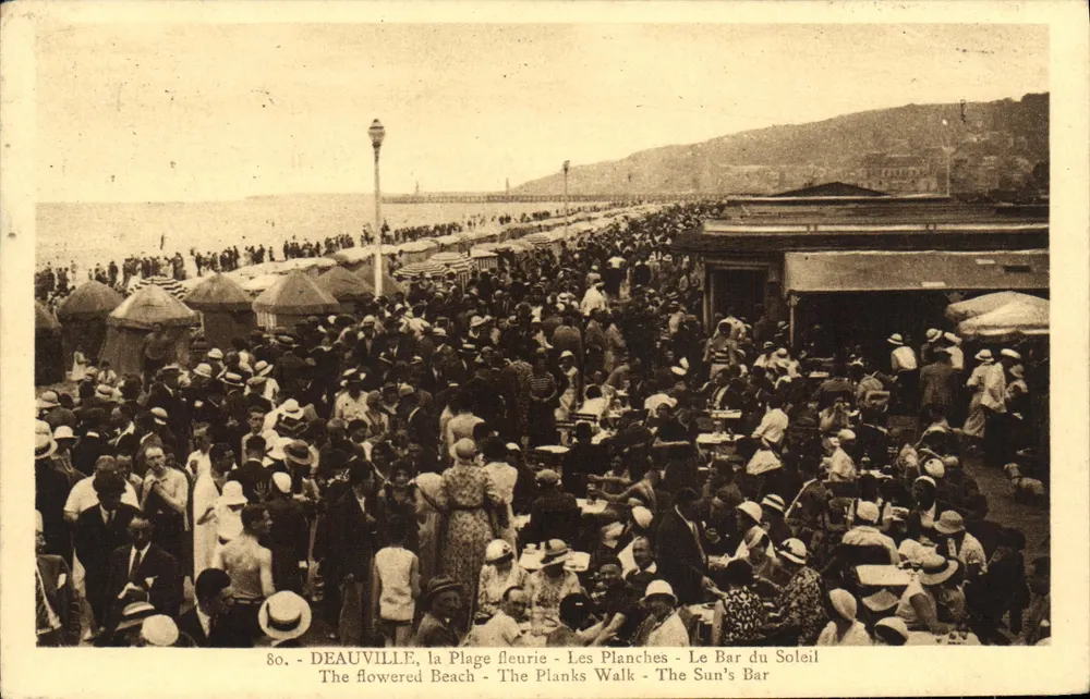 Deauville, die Blütenstrände - Les Planches - Der Bar du Soleil — Édition 'La Cigogne' n°80 - Vorderseite