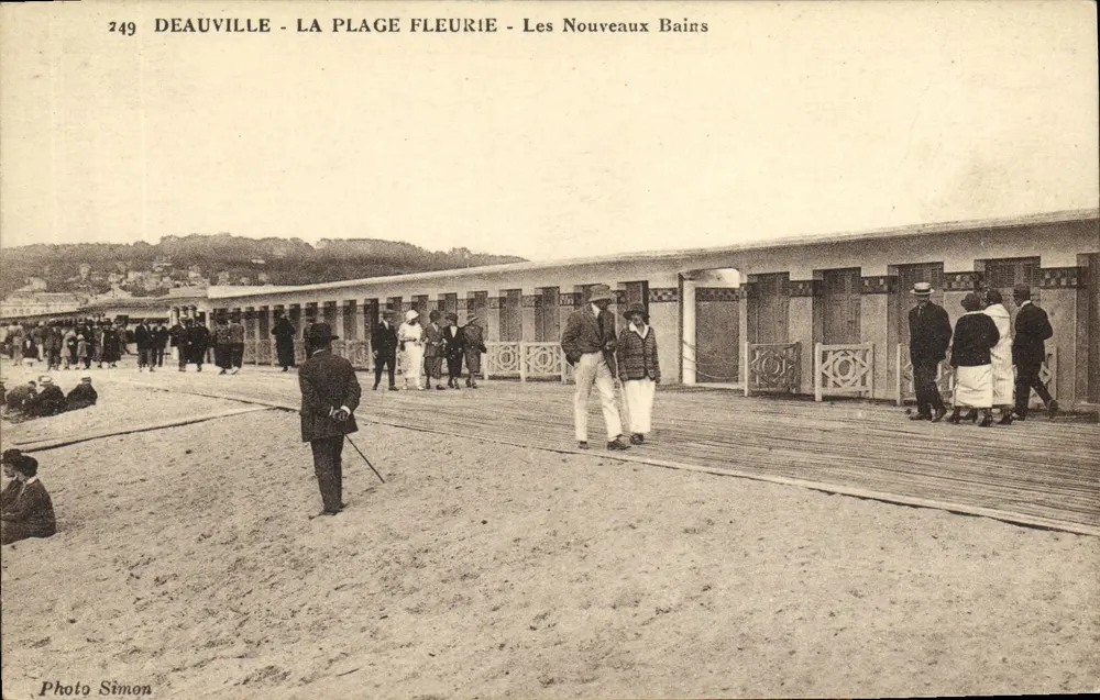Deauville - Der blühende Strand - Die Neuen Bäder — Photo Simon, n°249 - Vorderseite