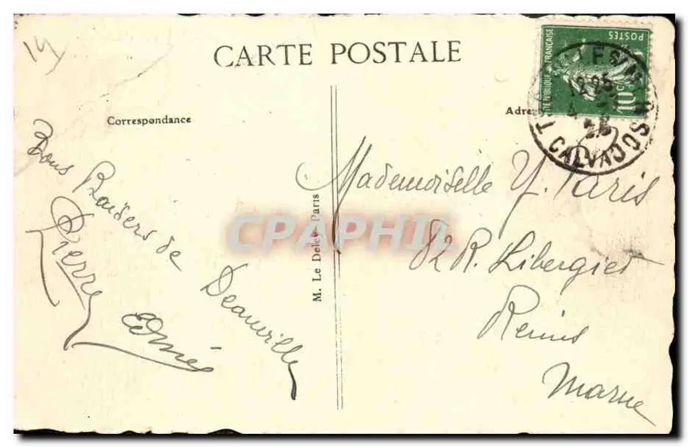 Deauville — Das Casino und das Royal Hotel — G. F., Le Havre, Nr. 449 - Rückseite