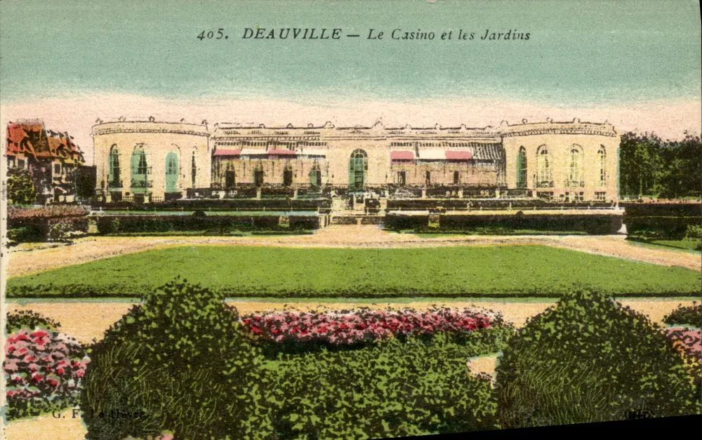 Deauville — Das Casino und die Gärten — G. F. in der Fabrik, n°405 - Vorderseite