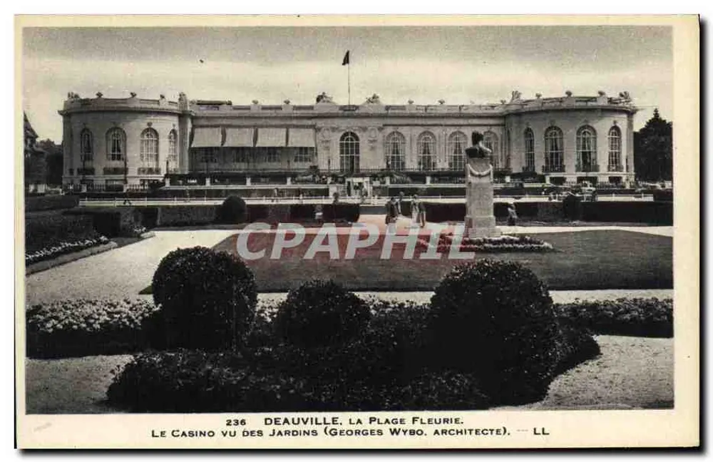 Deauville, Die blühende Strände — Das Casino aus den Gärten gesehen (Georges Wybo, Architekt) — LL - Vorderseite