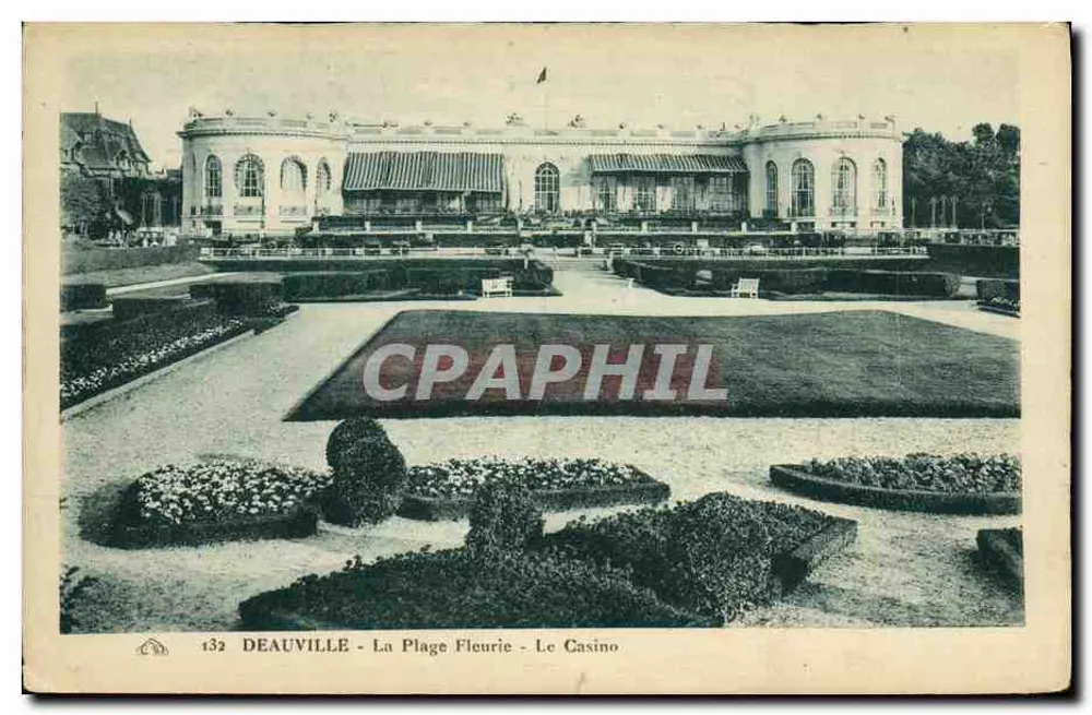 Deauville - Die Blühende Strände - Das Casino — Antike Ansichtskarte des Arts à Deauville, n°132 - Vorderseite