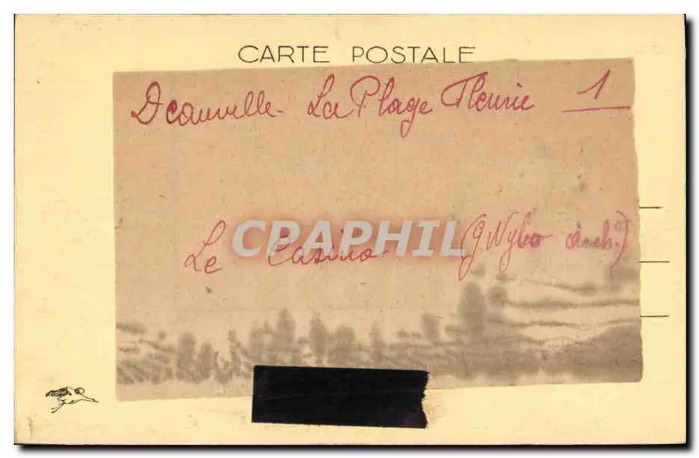Deauville, Die Blühende Strand — Das Casino (G. Wybo, Architekt) - Rückseite
