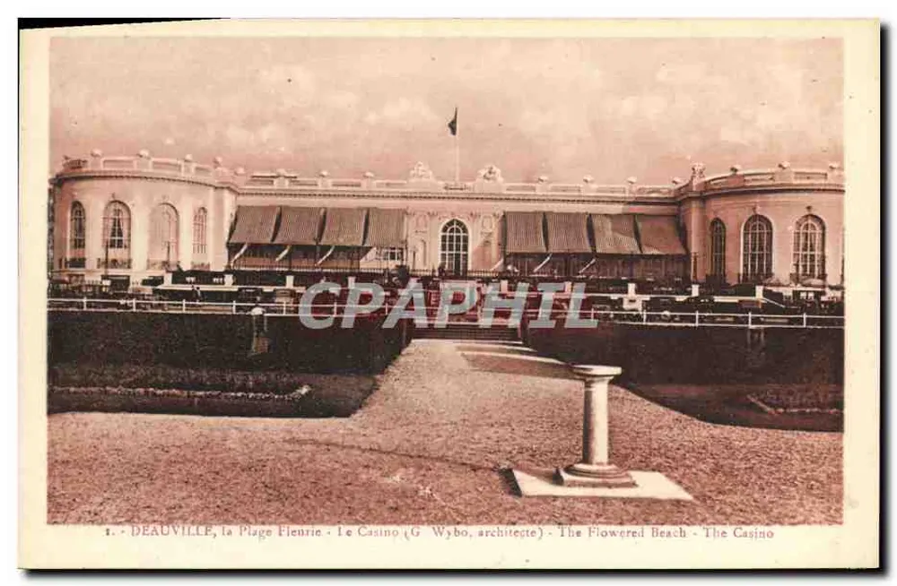 Deauville, Die Blühende Strände - Das Casino (G. Wybo, Architekt) - Vorderseite