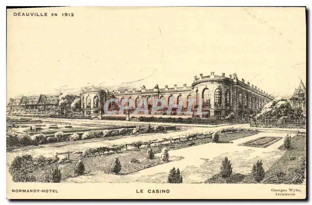 Deauville 1912 — Das Casino — Georges Wyho, Architekt - Vorderseite