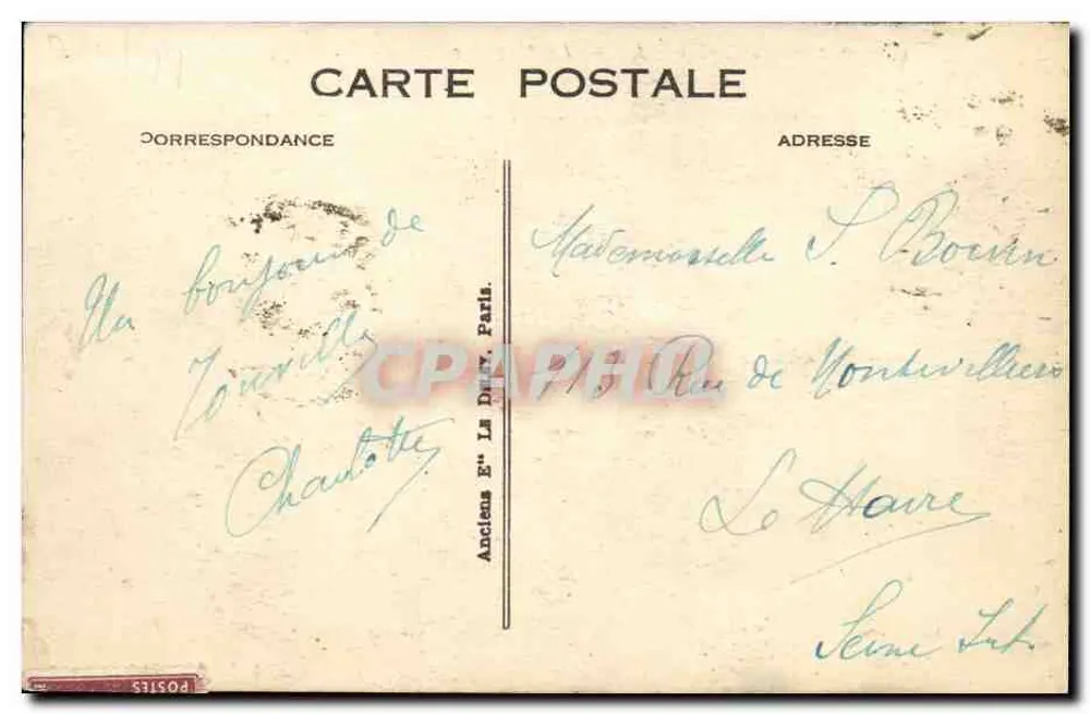 Deauville — Das Casino und Royal-Hôtel — G. F. Le Havre - Rückseite