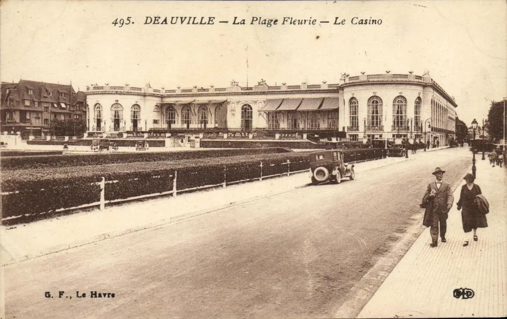 Deauville — Die Blühende Strandpromenade — Das Casino — G. F., Le Havre - Vorderseite