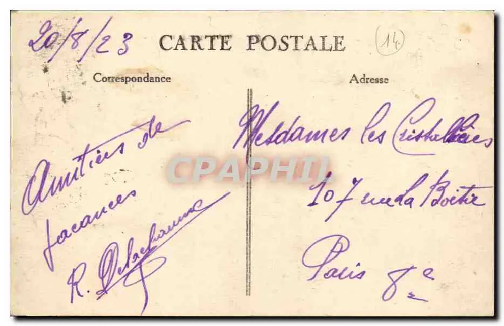 Deauville — O Casino — Editor G. F. Le Floc'h, n° 447 - Verso