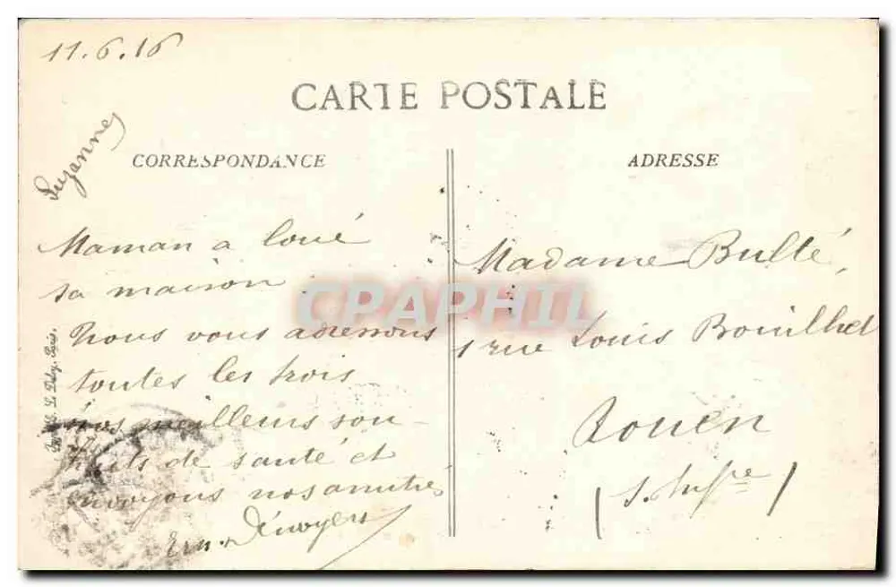 Deauville — Das Casino aus den Gärten — BPD n°85 - Rückseite