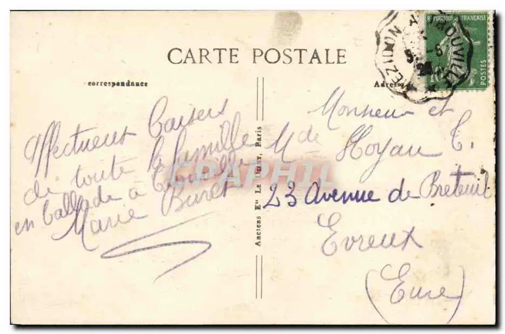 Deauville — Das Casino und der Boulevard de la Mer — H.P. Le Havre, n°410 - Rückseite