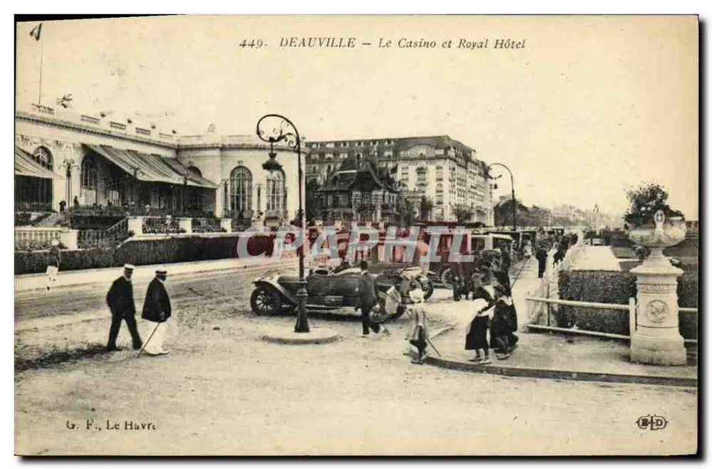 Deauville — Das Casino und das Royal Hotel — G. F., Le Havre, n°449 - Vorderseite