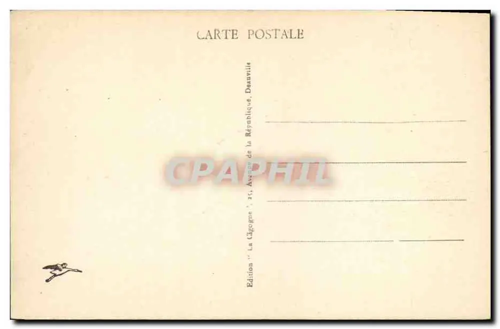 Deauville, der blühende Strand — Place und Hotel Morny — Ausgabe 'La Légogne' - Rückseite