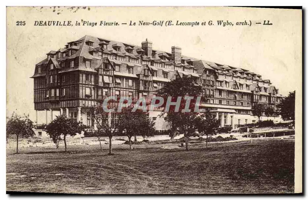 Deauville, die Blühende Strände — Le New-Golf (E. Lecompte und G. Wybo, Architekten) - Vorderseite