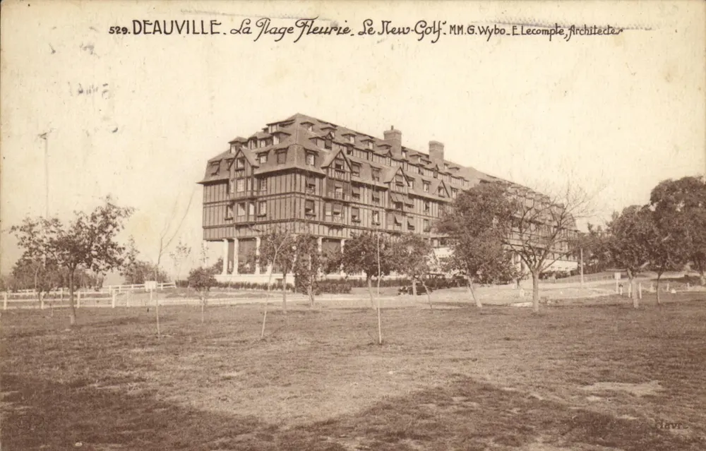 Deauville. Die Blühende Strände. Das New-Golf. Herren G. Wybo, E. Lecompte, Architekten - Vorderseite