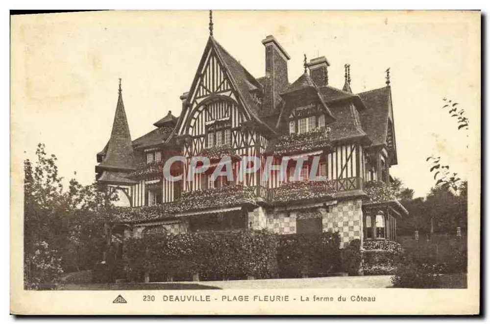 Deauville - Blühende Strände - Die Ferme du Côteau — Verlag A.P.C. Nummer 230 - Vorderseite