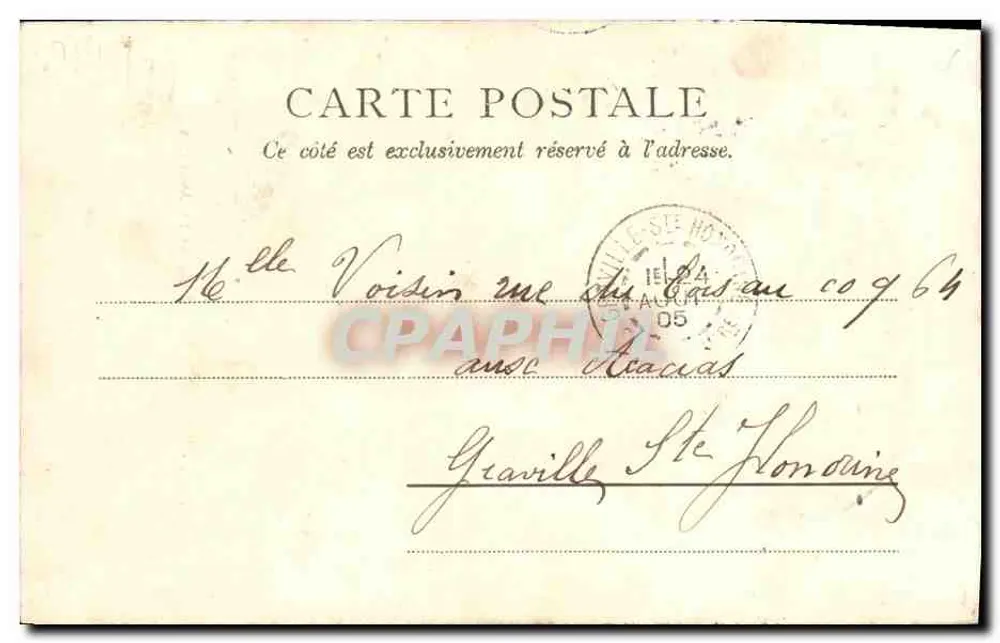 Deauville - A Igreja de São Agostinho — No.6, editor T.D. - Verso