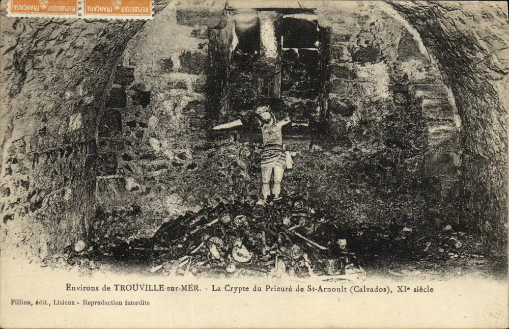 Um TROUVILLE-sur-MER - Die Krypta des Prämonstratenserstifts St-Arnoult (Calvados), 11. Jahrhundert — Fillion, Verlag, Lisieux - Vorderseite