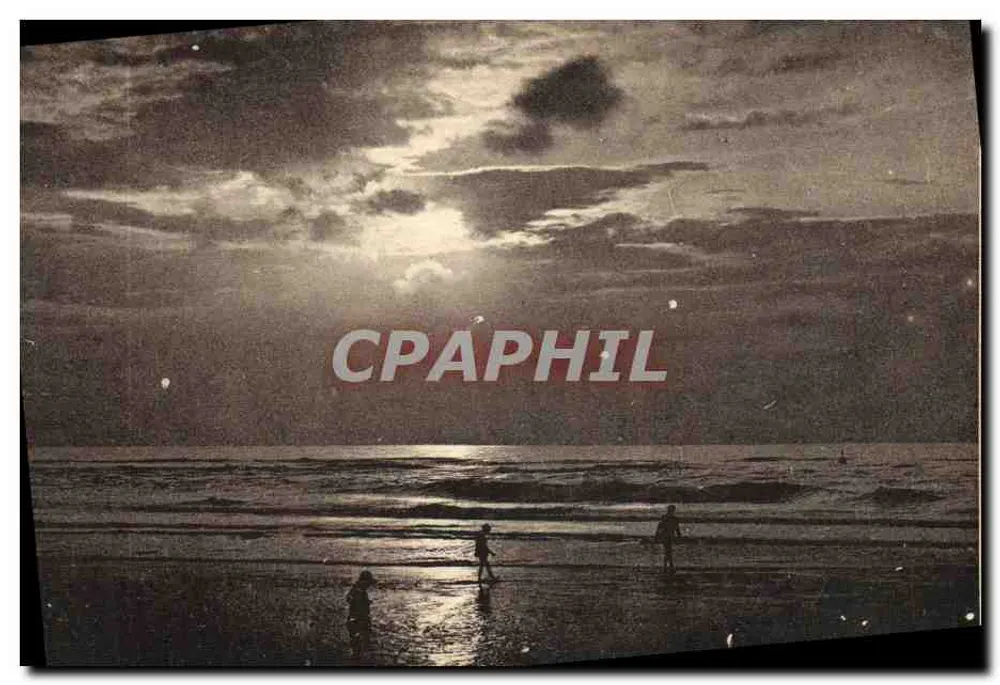 Deauville - La Plage Fleurie — Coucher du soleil — Cie Alsacienne des Arts Photographiques - Strasbourg - Vorderseite