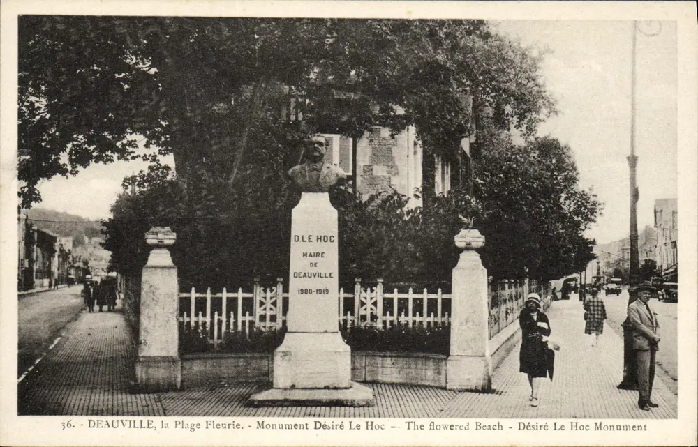 Deauville, die Blütenstrände — Denkmal für Désiré Le Hoc — 1900-1919 - Vorderseite